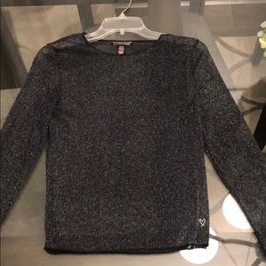 Victoria’s Secret Glitter Sheer Top XS/S NWOT